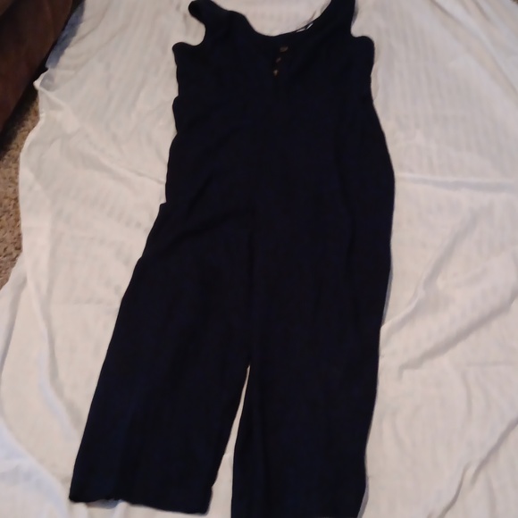 Blue sleeveless jump suit - Picture 1 of 4